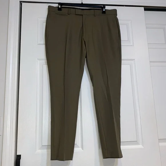 Perry Ellis | Pants | Mens Perry Ellis Green Dress Pants Size 36w 3l |  Poshmark